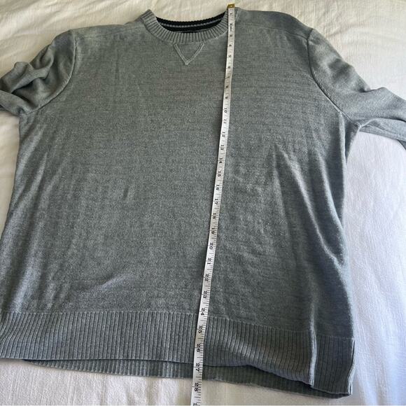 Smartwool Women's Crewneck long sleeve sweater grey faded stripes Sz XL - Picture 8 of 8